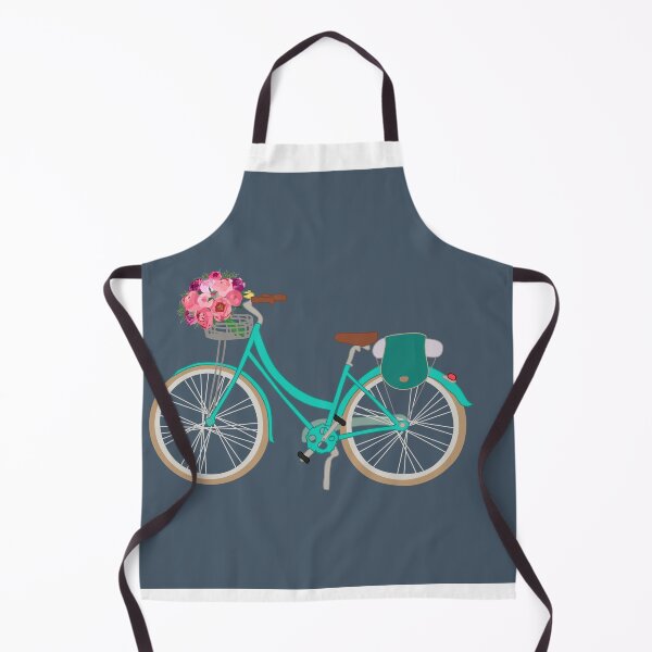 Item preview, Bicycle with flowers in the basket on dark background designed and sold by orangerinka.