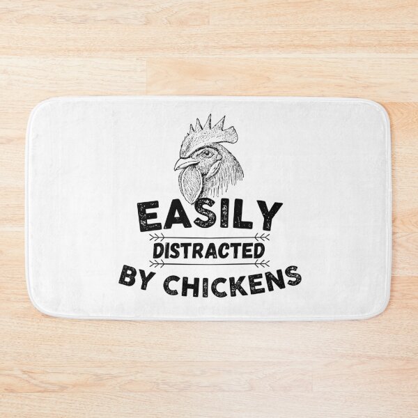 Item preview, Easily Distracted by Chickens Vintage designed and sold by The Little Wood Cottage.