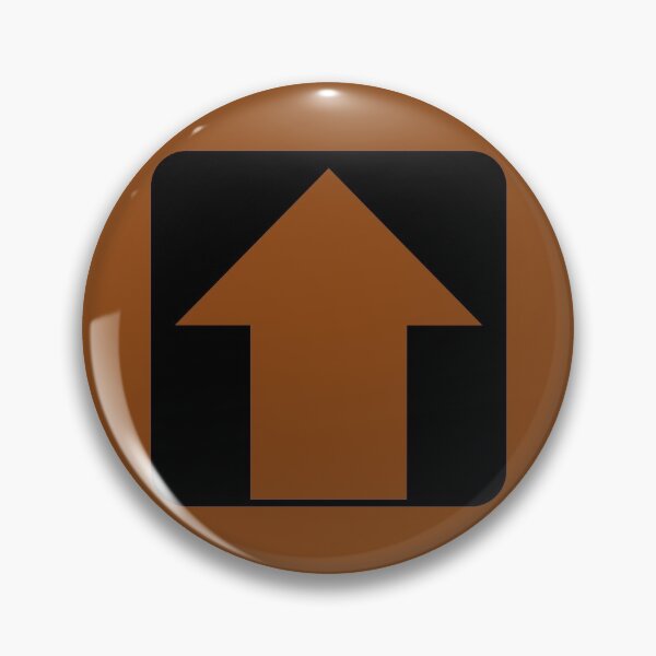 Artikelvorschau, Brown Up Arrow auf Schwarz entworfen und verkauft von Greenwood2112.
