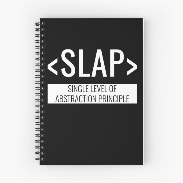 Artikelvorschau, Single Level of Abstraction-Prinzip, SLAP entworfen und verkauft von HighBrowDesigns.