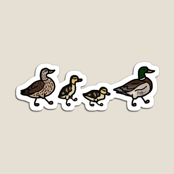 Item preview, Doodle de familia de patos designed and sold by tdoodles.