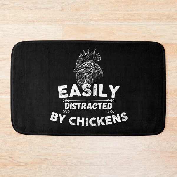 Item preview, Easily Distracted by Chickens Vintage designed and sold by The Little Wood Cottage.