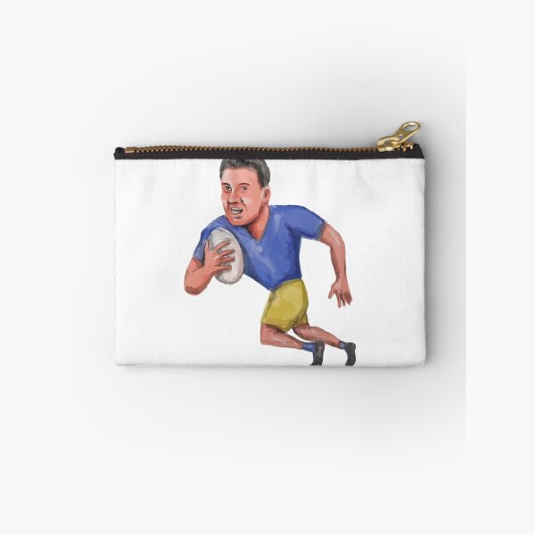 Item preview, Rugby Player Running Ball Caricature designed and sold by patrimonio.