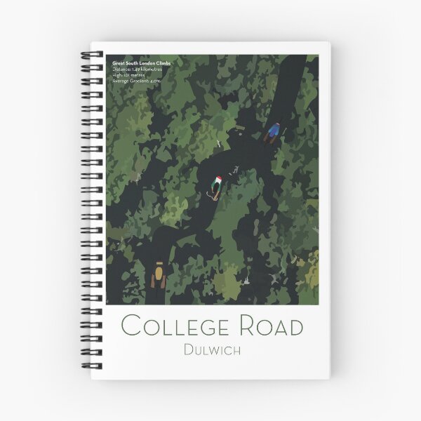 Item preview, College Road, Dulwich SE21: Great Climbs of South London designed and sold by GipsyHill.