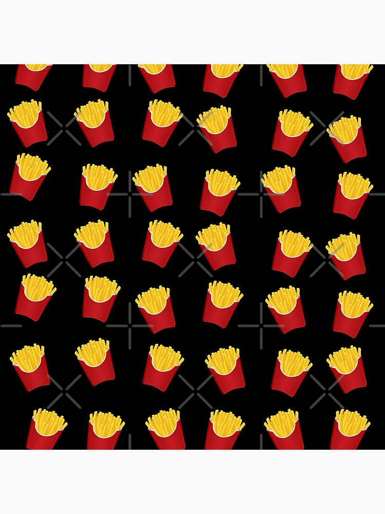 Thumbnail 4 of 4, Clock, French Fries Pattern designed and sold by Adel Qasem.