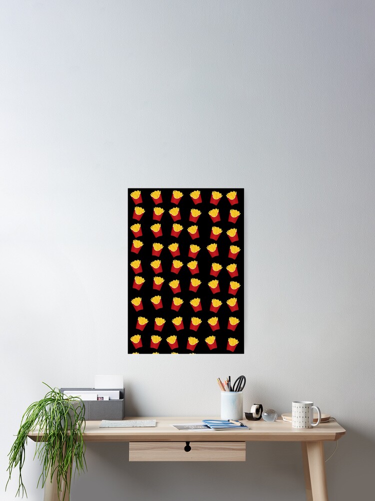 Thumbnail 2 of 3, Poster, French Fries Pattern designed and sold by Adel-Q.
