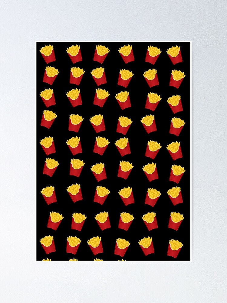 Thumbnail 1 of 3, Poster, French Fries Pattern designed and sold by Adel-Q.