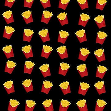 Artwork thumbnail, French Fries Pattern by Adel Qasem