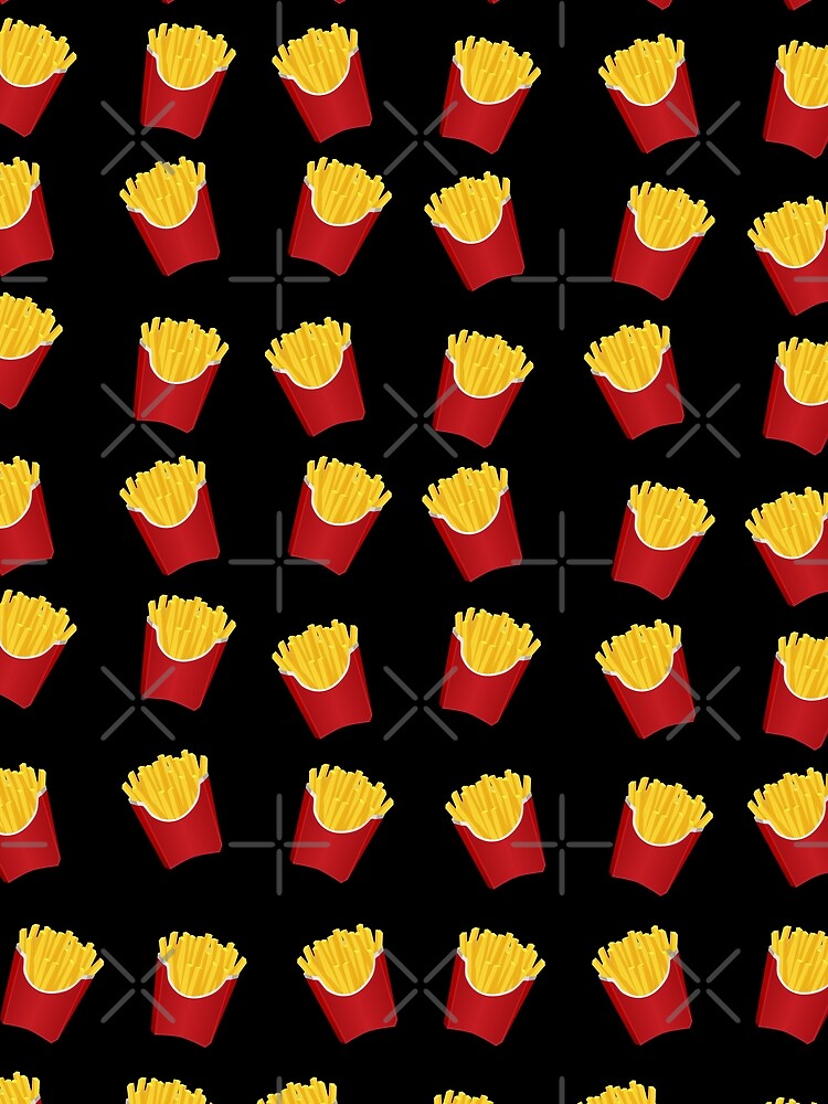 Thumbnail 3 of 3, Scarf, French Fries Pattern designed and sold by Adel-Q.