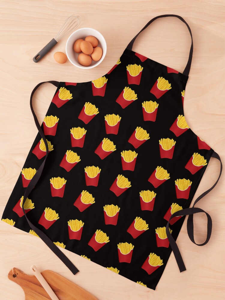 Thumbnail 1 of 6, Apron, French Fries Pattern designed and sold by Adel-Q.