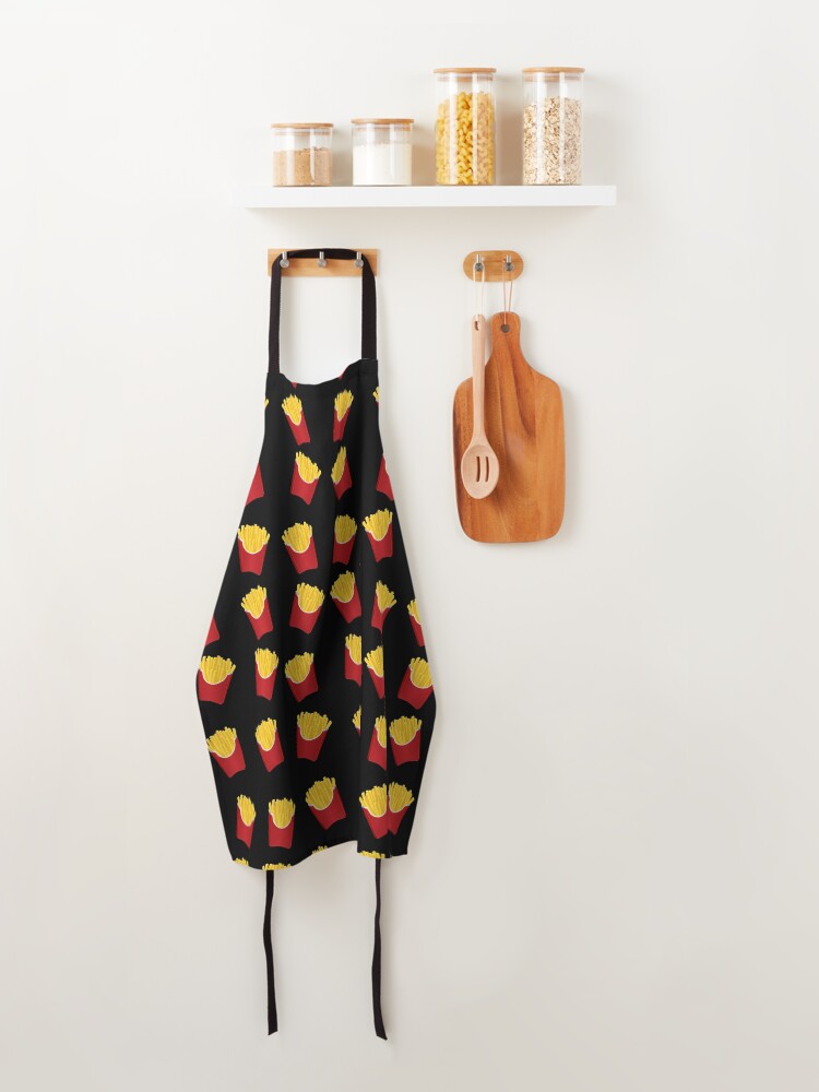 Thumbnail 4 of 6, Apron, French Fries Pattern designed and sold by Adel-Q.