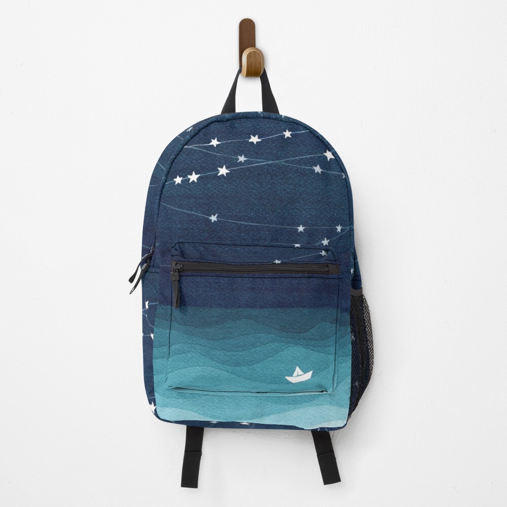 Garland of stars, teal ocean Backpack