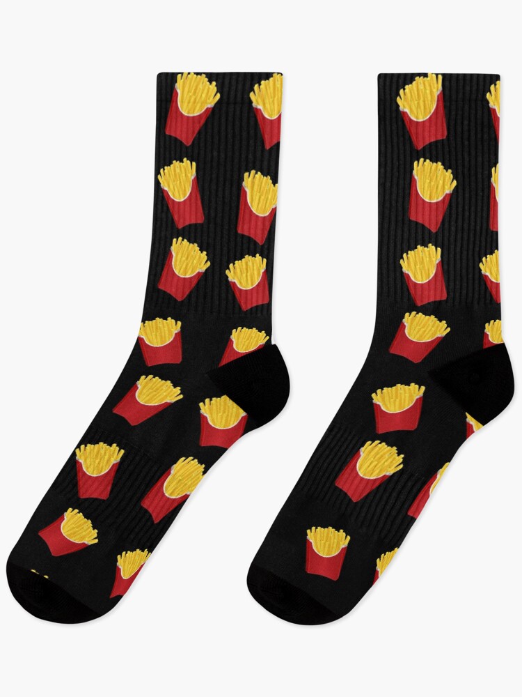 Thumbnail 1 of 5, Socks, French Fries Pattern designed and sold by Adel-Q.