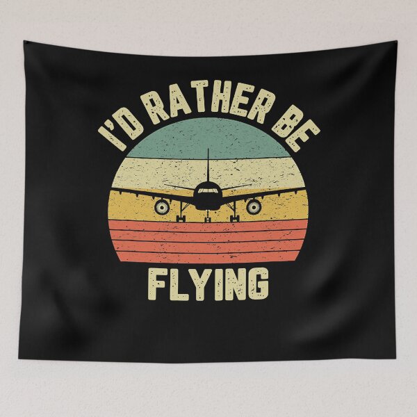 Item preview, Funny Pilot I'd Rather Be Flying Airplane Pilot Gift  designed and sold by SextonHunter.