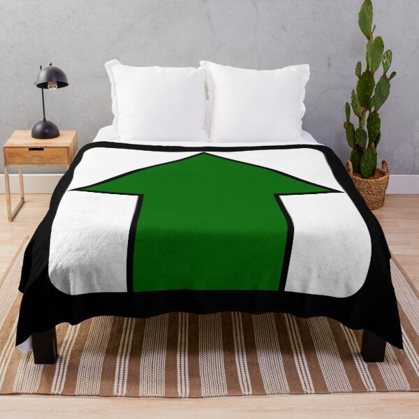 Item preview, Green Up Arrow on White on Black designed and sold by Greenwood2112.