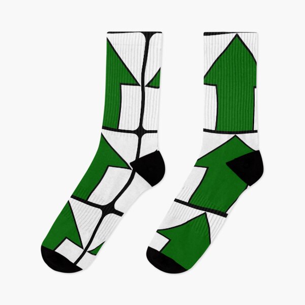 Item preview, Green Up Arrow on White on Black designed and sold by Greenwood2112.