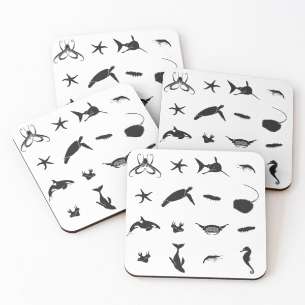 Item preview, Sea Creatures Pattern designed and sold by SpitsPixels.