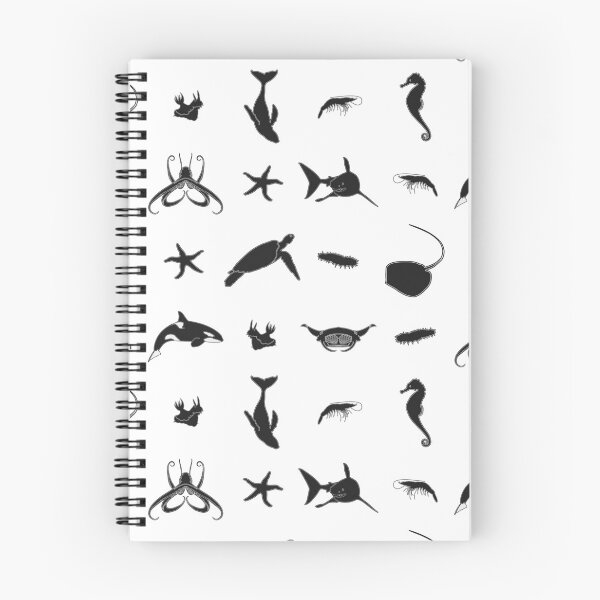 Aperçu de l'œuvre Motif de créatures marines créée et vendue par SpitsPixels.