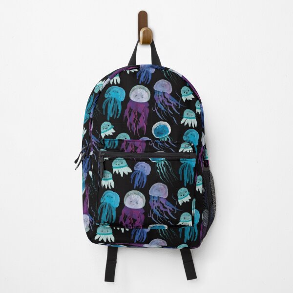 Item preview, Watercolor Ocean Jellyfish Pattern - Cute Cartoon Blue and Purple Cartoon designed and sold by TheRainbowRoom.