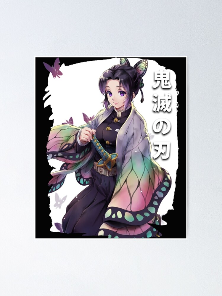 Demon Slayer Supernatural Anime Character Shinobu Kocho Poster By Elishameadows78 Redbubble