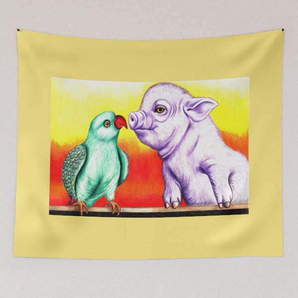 Item preview, Pig 'n' Parrot designed and sold by SaxonArtDesign.