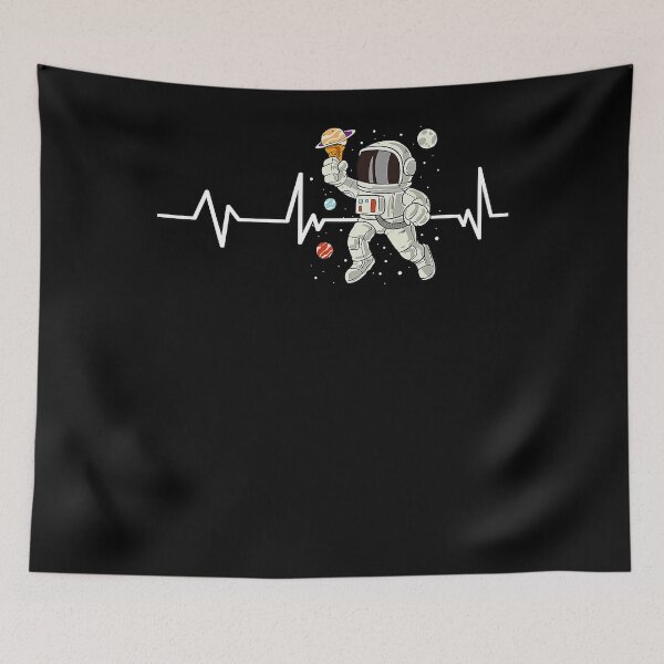 Item preview, Ice Cream Astronaut Heartbeat EKG Gift Ice Cream Astronaut designed and sold by SextonHunter.
