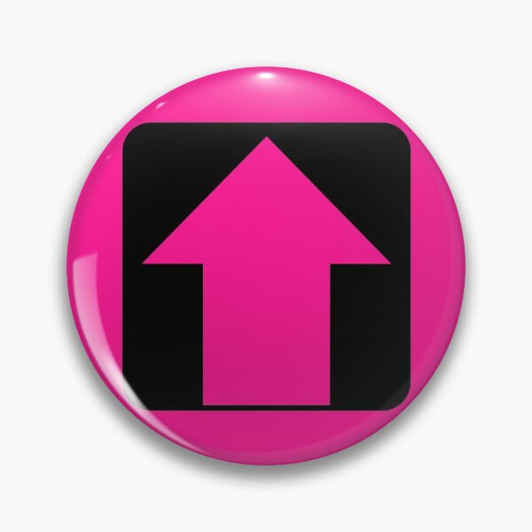 Artikelvorschau, Pink Up Arrow auf Schwarz entworfen und verkauft von Greenwood2112.