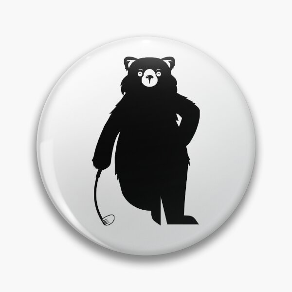 Item preview, Golf Bear Black Bear Tee Golf club  designed and sold by AtomBoyUK.