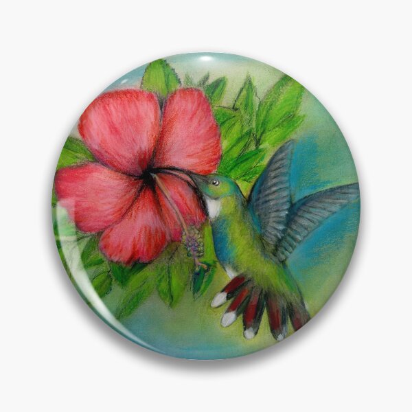 Item preview, Hummingbird over Hibiscus designed and sold by RonZeman.
