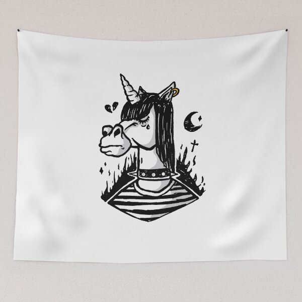 Item preview, Sad gothic unicorn designed and sold by DerSenat.