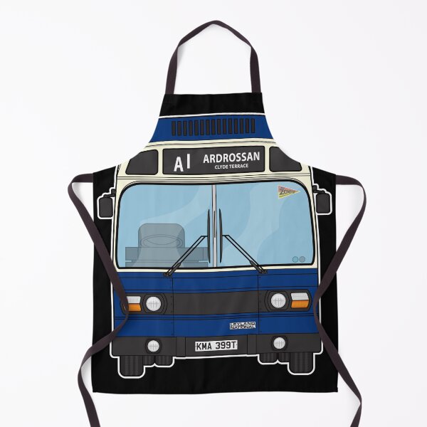 Item preview, A1 Service (Ayrshire Bus Owners) Leyland National Bus KMA399T Ardrossan 80s 90s Illustration designed and sold by BFXIII.