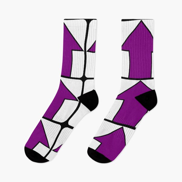 Item preview, Purple Up Arrow on White on Black designed and sold by Greenwood2112.