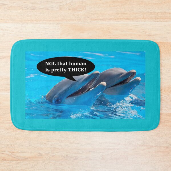 Item preview, Dolphin thinks you're THICK designed and sold by OnlyTheBest4U.