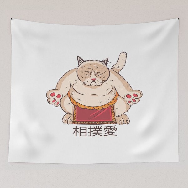 Item preview, Japanese wrestler cat designed and sold by DerSenat.