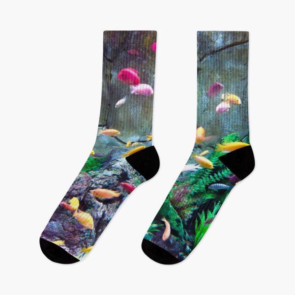 Item preview, Living Below Sea Level Colorful Aquarium Fish designed and sold by Catawampus-Cat.