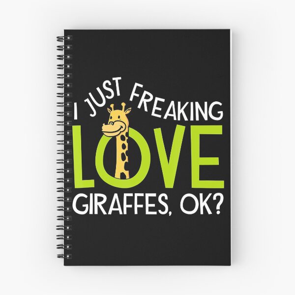 Item preview, Cute Giraffe Gift for Women I Just Freaking Love Giraffes T-Shirt designed and sold by LenaEhrlichmann.
