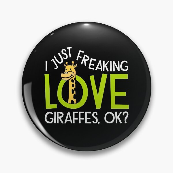 Item preview, Cute Giraffe Gift for Women I Just Freaking Love Giraffes T-Shirt designed and sold by LenaEhrlichmann.