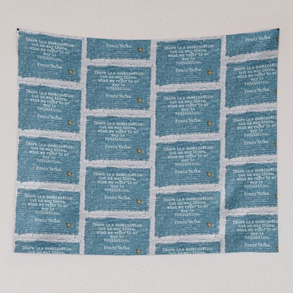 Item preview, Great quote about hesitation by Franz Kafka designed and sold by Pelikancrazy.