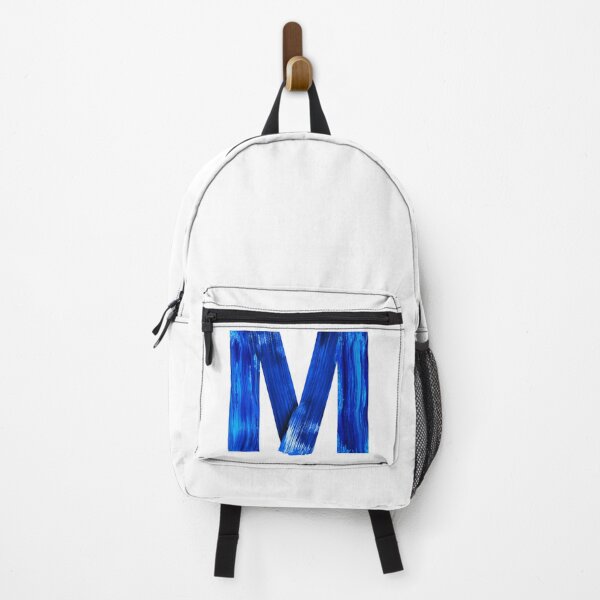 Item preview, Blue watercolor painted letter M designed and sold by Artsy Corner.