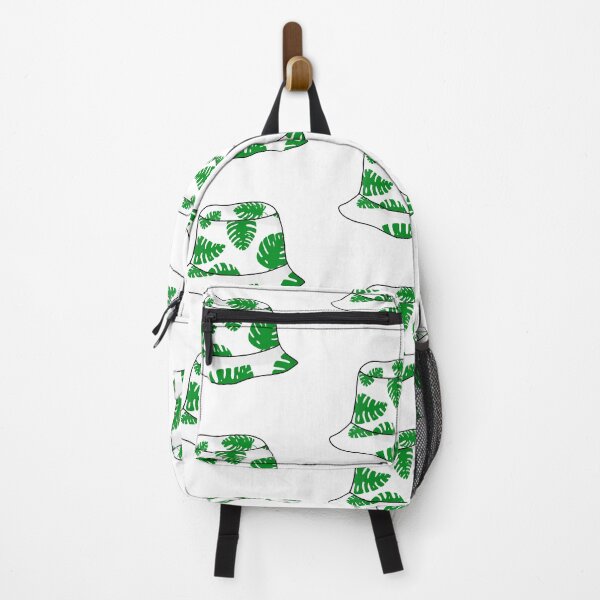 Item preview, Buckethat with green tropical leafs designed and sold by felinefeelings.