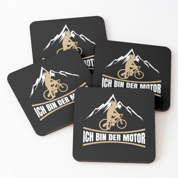 Item preview, Cyclist saying: I am the motor - biker bike designed and sold by Lenny Stahl.