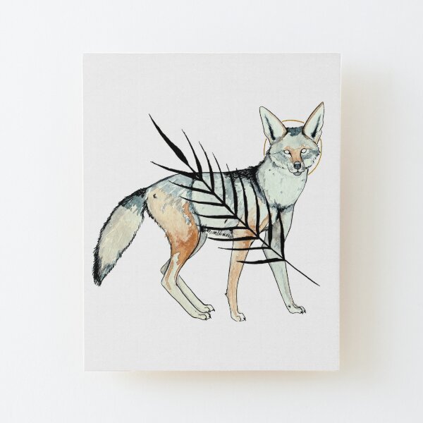 Witchy coyote watercolour  Art Board Print for Sale by Elliezart