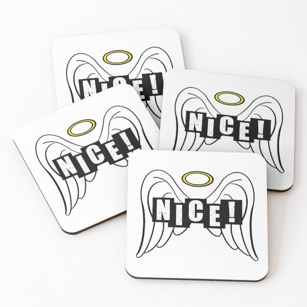 Item preview, Nice with Angel Wings - White designed and sold by BusyMonkeys.