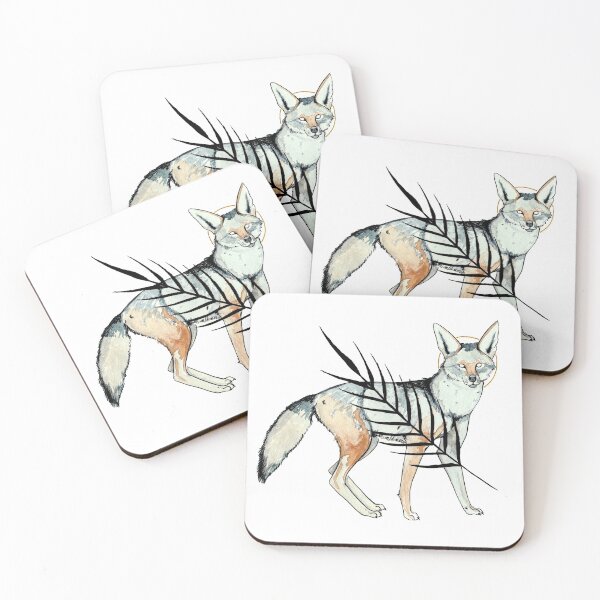 Item preview, Witchy coyote watercolour  designed and sold by Elliezart.