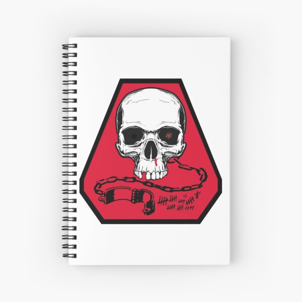 PERNICIOUS INTRIGUES — MEMORIAL PLATOON PATCH Spiral Notebook