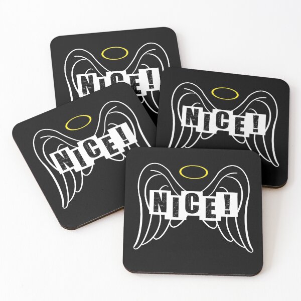 Item preview, Nice with Angel Wings - Black designed and sold by BusyMonkeys.