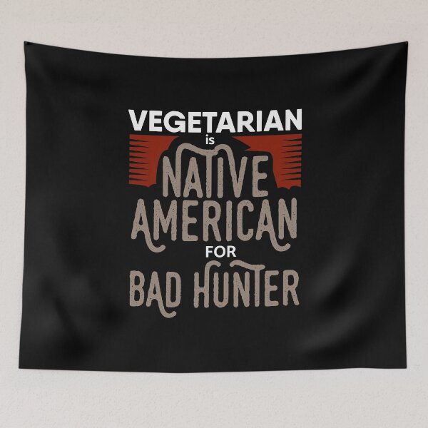 Item preview, Vegetarian Bad Hunter designed and sold by Gold Wings Tees.