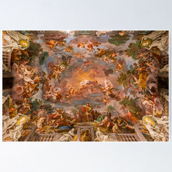 Item preview, Painted ceiling fresco in Galleria Borghese in Rome, Italy designed and sold by BackyardProduct.