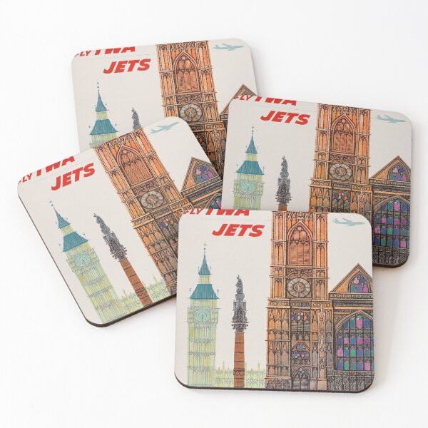 Item preview, retro classic London poster designed and sold by CorasPosters.
