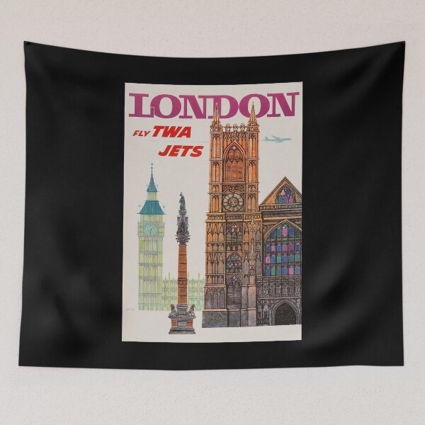 Item preview, retro classic London poster designed and sold by CorasPosters.